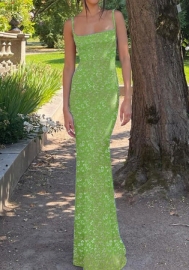 Boho Beach Dress for Women – Flowy Maxi Dress with Side Slit