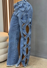 2025 Fashion Wide Leg Jeans Soft Stretch Denim for Curvy Women boutique