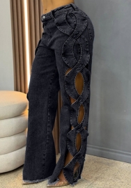 2025 Fashion Wide Leg Jeans Soft Stretch Denim for Curvy Women boutique